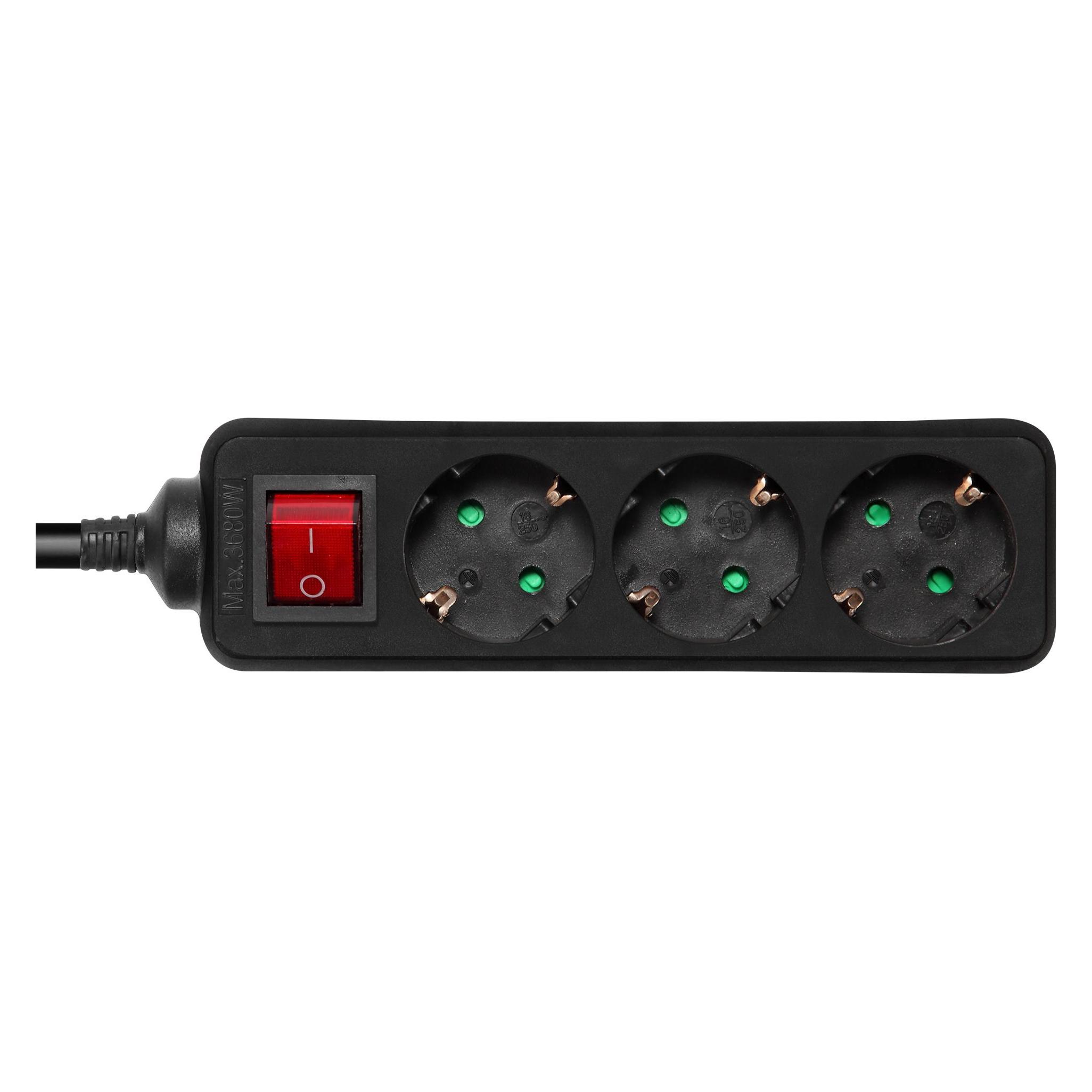 Deltaco GT-0360 (3x, CEE 7/3, 1.50 m) (GT-0360)