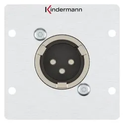 Kindermann Konnect 50 alu, Audio Adapter, Silber