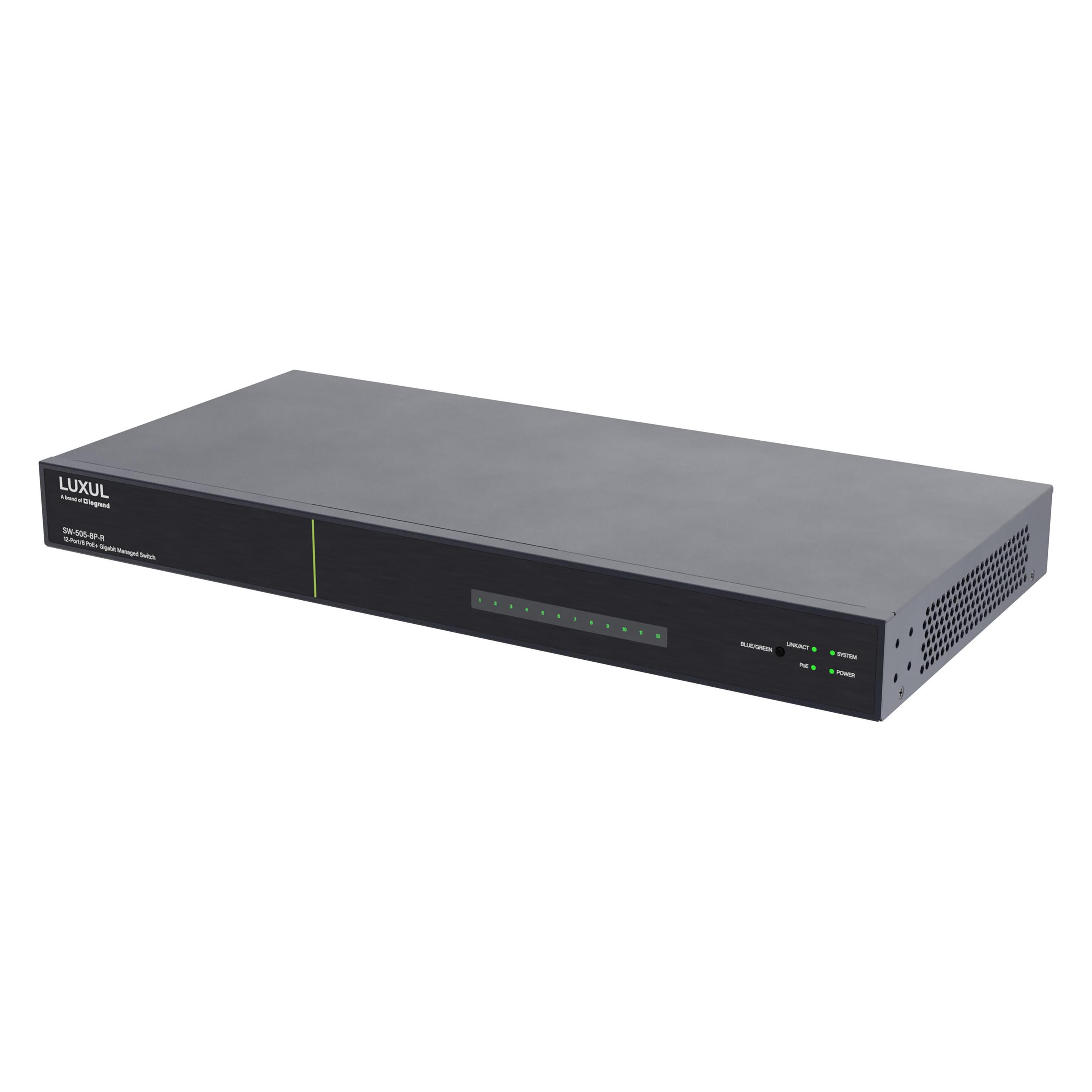 Luxul SW-505-8P-R-E (10 Ports) (SW-505-8P-R-E)