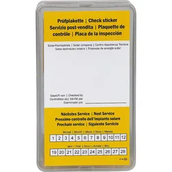 Prüfplakettenaufkleber-Solar Zubehör zu Solarprüfkoffer VPE 12 Stück