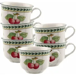 Villeroy & Boch, Tasse, Multipack French Garden Fleurence Frühstücksobertasse - 6 Stück (260 ml, 6x)