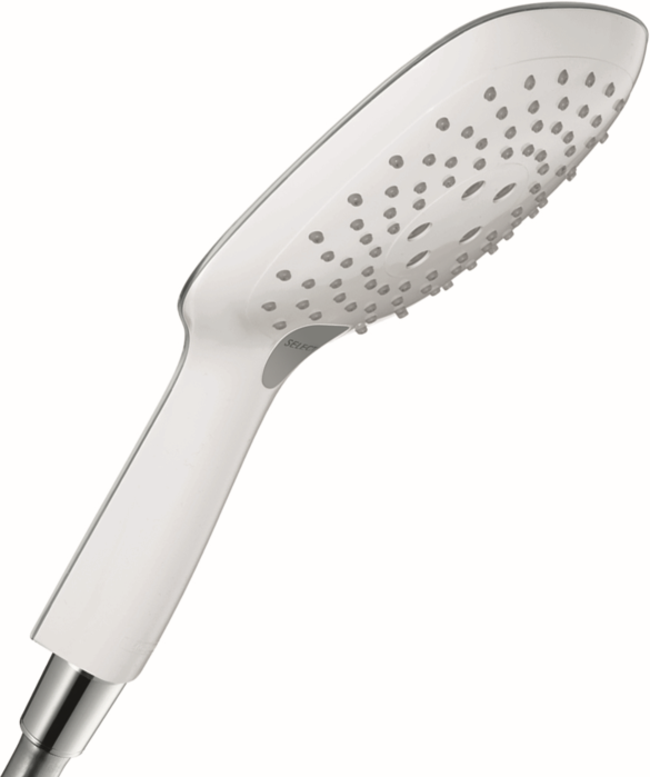 Hansgrohe Raindance Select Handbrause 26550400 E 150 3jet, weiß/chrom, DN 15, Brausekopf Ø 150 mm