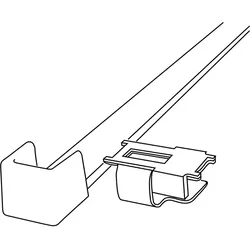 Schneider Electric 5440800 FED Halter Kabelbinder schwarz Typ:FED-FA  - 10 Stück