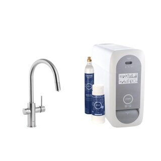 GROHE Blue Home C-startpakket met uittrekbare kraanuitloop