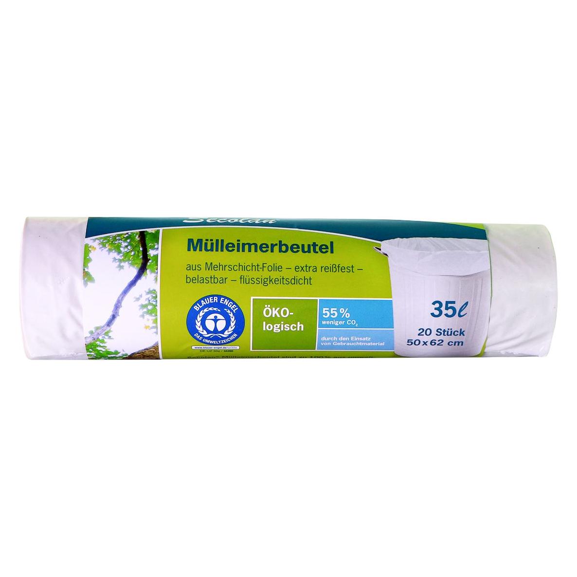 Secolan Müllbeutel 35,0 l weiss 25,0 µm, 20 St. (20x, 35 l) (9100000777)
