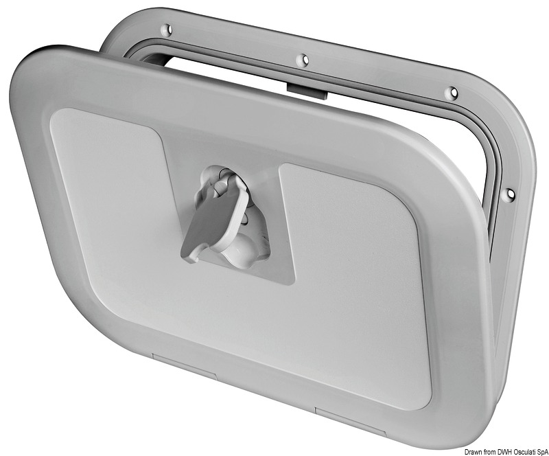 Bündige Inspektionsluke 380x280mm Trittsicher in 4 Farben : RAL 7042 grau