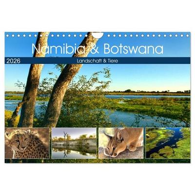 Namibia & Botswana (Wandkalender 2026 DIN A4 quer), CALVENDO Monatskalender