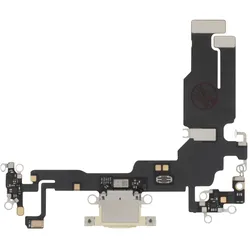 Clappio Ladeanschluss Ersatzteil, USB-C Stecker, Mobilgerät Ersatzteile, Gold, Gelb