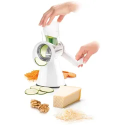 Tescoma Universelle Reibemaschine HANDY, 4 Trommeln, Küchenreibe