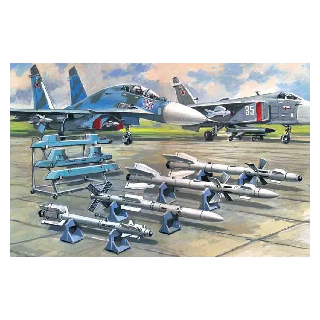ICM Soviet Air-to-Air Aircraft Armament (R-27ER,R-27ET,R-73,R-77 missiles) (72212)