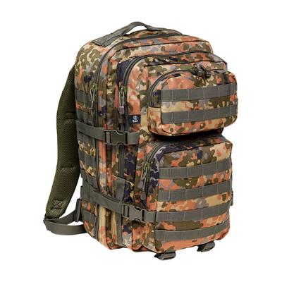 Rucksack BRANDIT "Brandit Accessoires US Cooper Backpack Large", Gr. onesize, grün (flecktarn), Polyester, Rucksäcke Rucksack