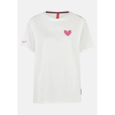 T-Shirt SALZHAUT "Shirt DANZDEEL", Damen, Gr. M, sanftes weiß, Shirts T-Shirt