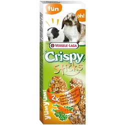 Versele-Laga Crispy Sticks Kaninchen-Meerschweinchen Karotte und Petersilie - 2 Stück 8x110 g