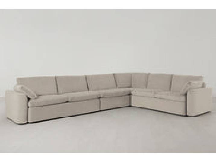 Model 13 Großes Ecksofa, Knochenweiß