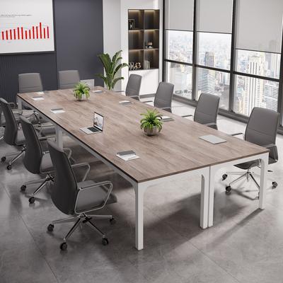 OEM "13 FT Conference Table Set for 4, 78.74"" Large Office Conference Tables, Modern Seminar Meeting Table Desk"