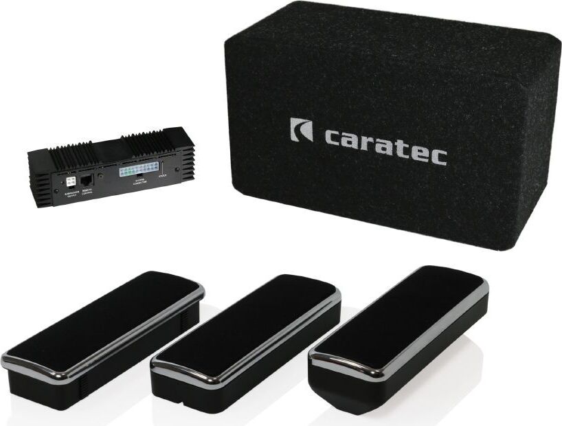 Caratec Audio CAS205 Soundsystem für Vollintegrierte Wohnmobile mit Lautsprechern im Armaturenbrett. Zusätzlich mit Lautsprechern für den Wohnbereich
