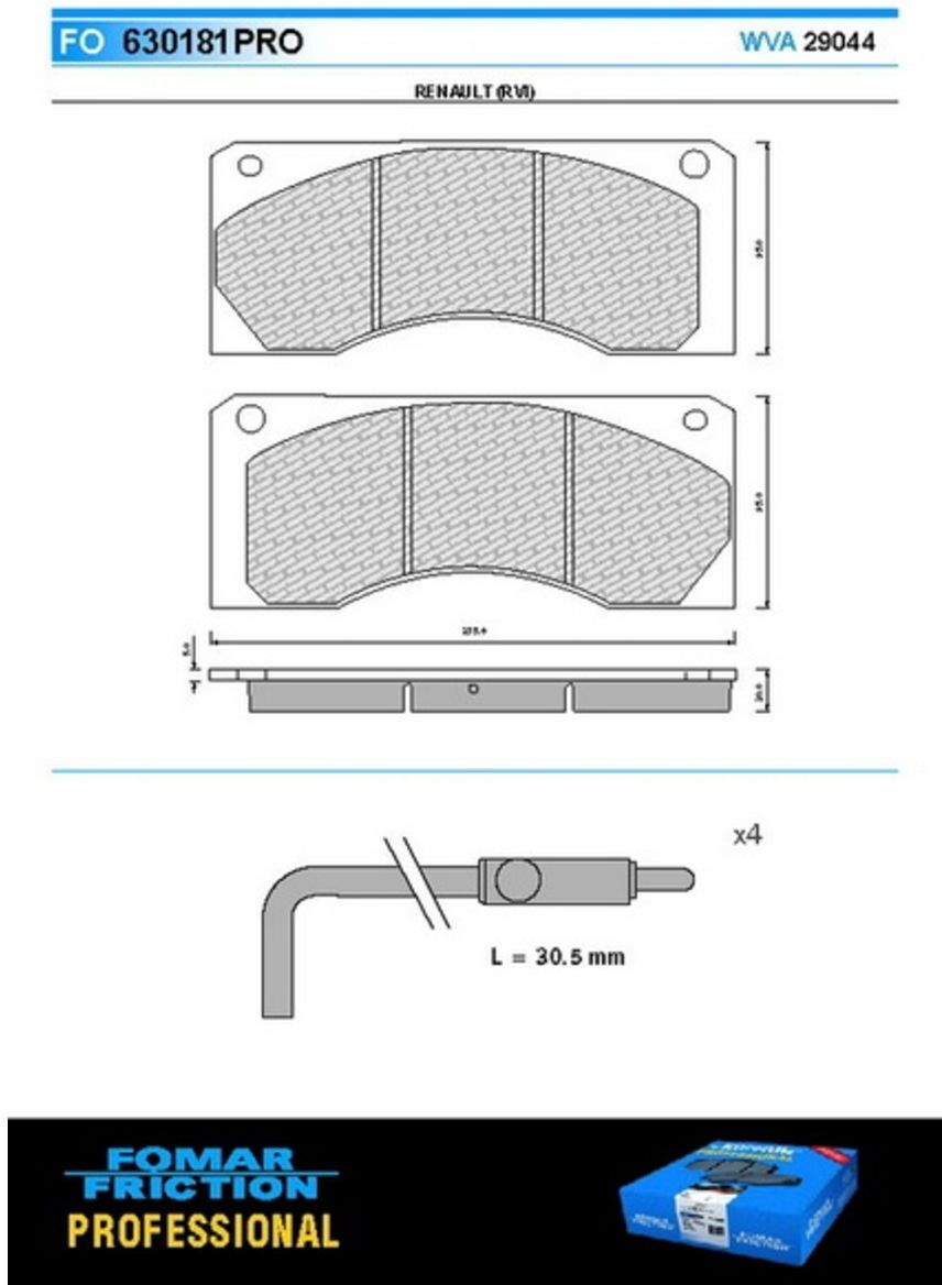 Bremsbelagsatz ROULUNDS RL630181