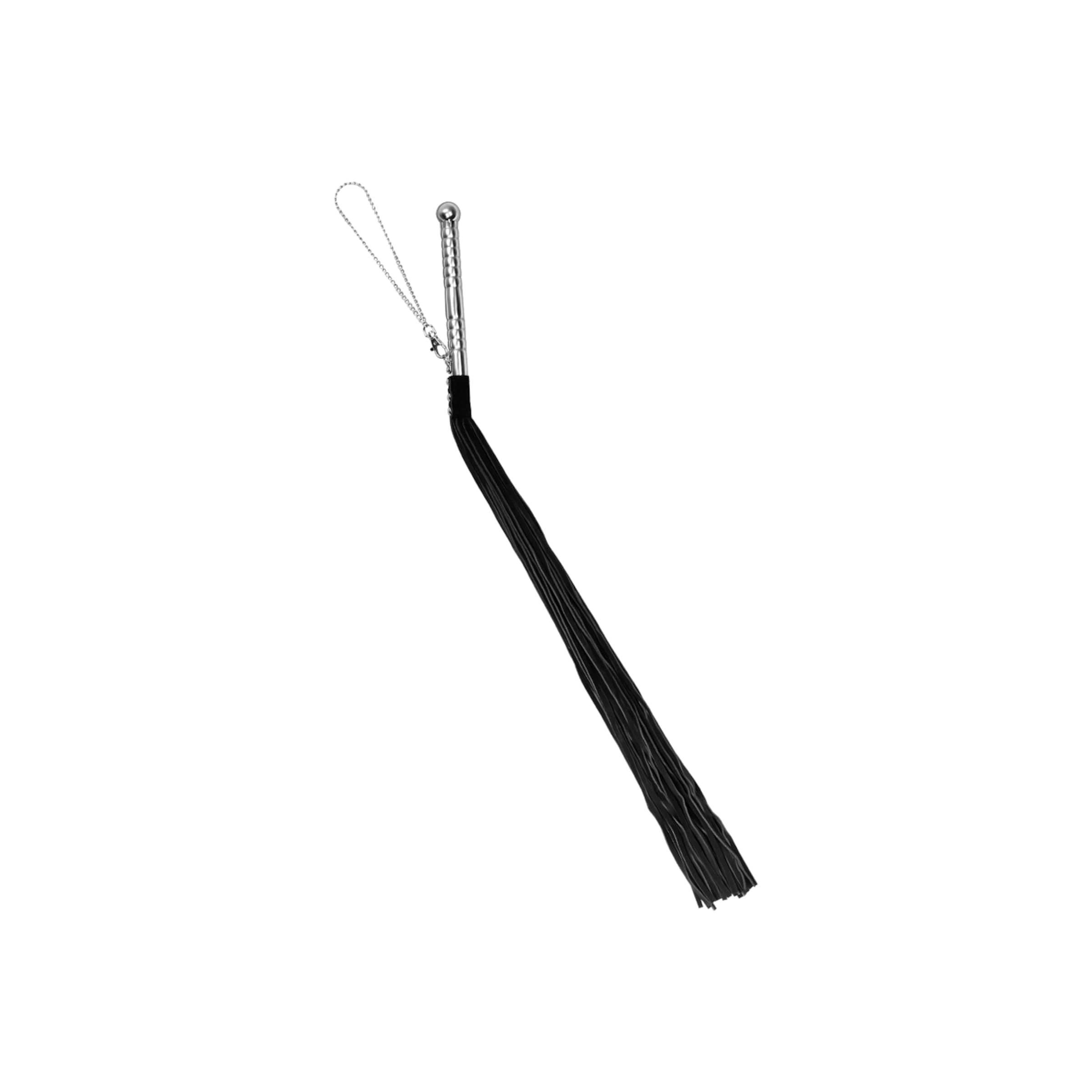 Wildlederpeitsche mit Metallgriff