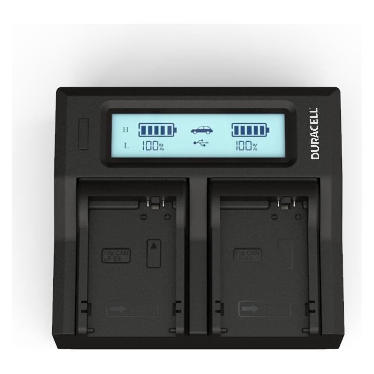 Duracell Dual Ladegerät für DR9945/LP-E8 (Kamera Akku Ladegerät) (DRC6104)