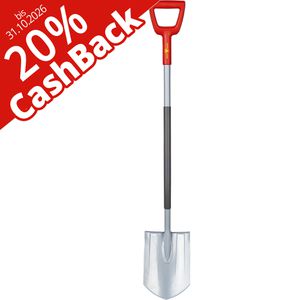 Wolf-Garten Spaten ASP-D, 73ADA006650, 20% Cashback, spitzes Blatt, Länge 123 cm