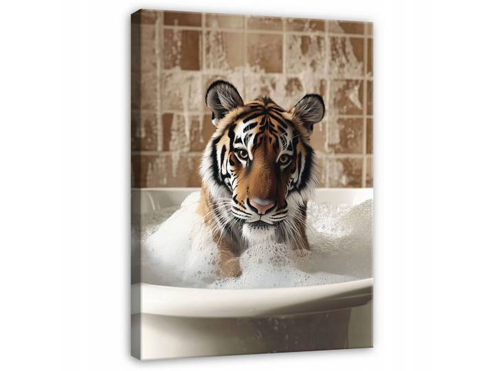 BILDER Abstrakt Tiger Badewanne Modern Badezimmer 100x70