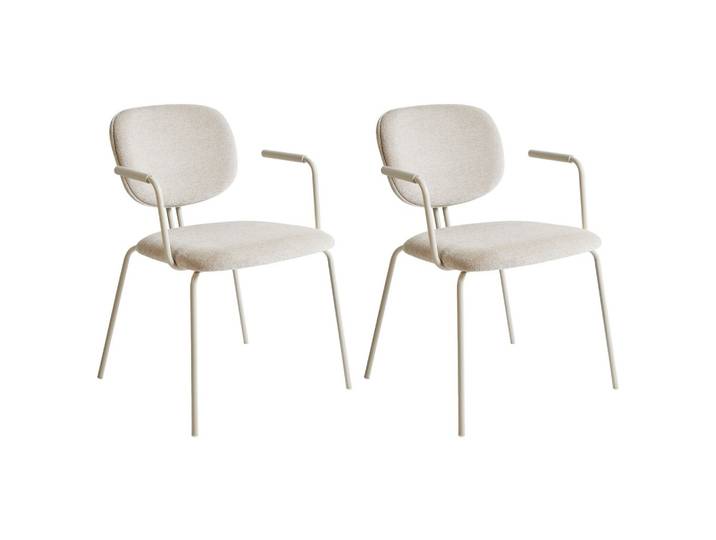 ESSZIMMERSTUHL 2er-Set Hellbeige Carille
