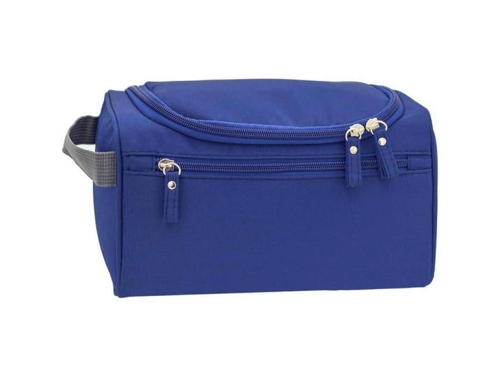 Kulturbeutel zum Aufhängen Dunkel Blau 25 x 15 x 15 cm, Kunststoff, 15x15x25 cm, Badaccessoires, Kosmetikdosen