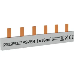 1P Phasenschiene Stift 6-polig 16mm2 PS/SB Schiene DV-5101-PSS