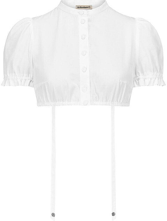 GOTTSEIDANK Dirndlbluse FRANKA weiss   34 34