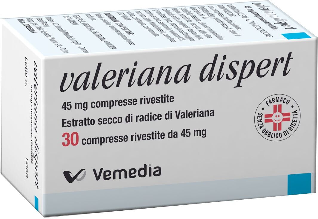 Vemedia Valeriana Dispert 45 mg 30 compresse rivestite