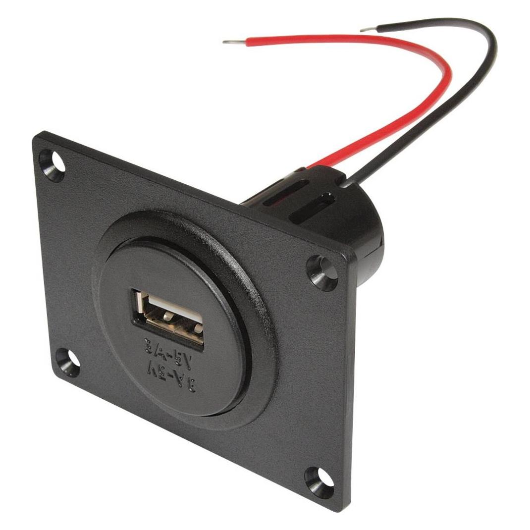 ProCar Power USB Einbausteckdose Montageplatte (67332501)