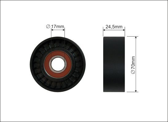 Caffaro Spannrolle, Keilrippenriemen 1690 Für Volvo