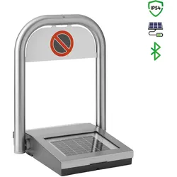 CARDIN Parkplatzsperre Parkbügel Parksperrenautomation mit Solarpanel, Anwesenheitsmelder & App-Steuerung