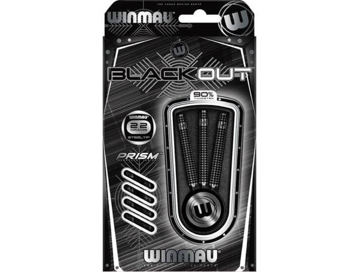 Winmau Blackout steeltip dartpijlen 22gr