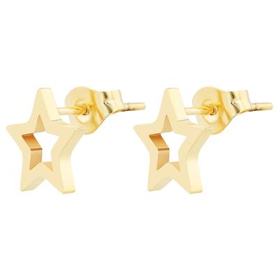 Paar Ohrstecker ADELIA´S "Ohrringe – Ohrstecker aus Edelstahl", Damen, Gr. Damen, Edelstahl, gold (blau), Ohrringe, Ideal als Geschenk zum Weihnachten