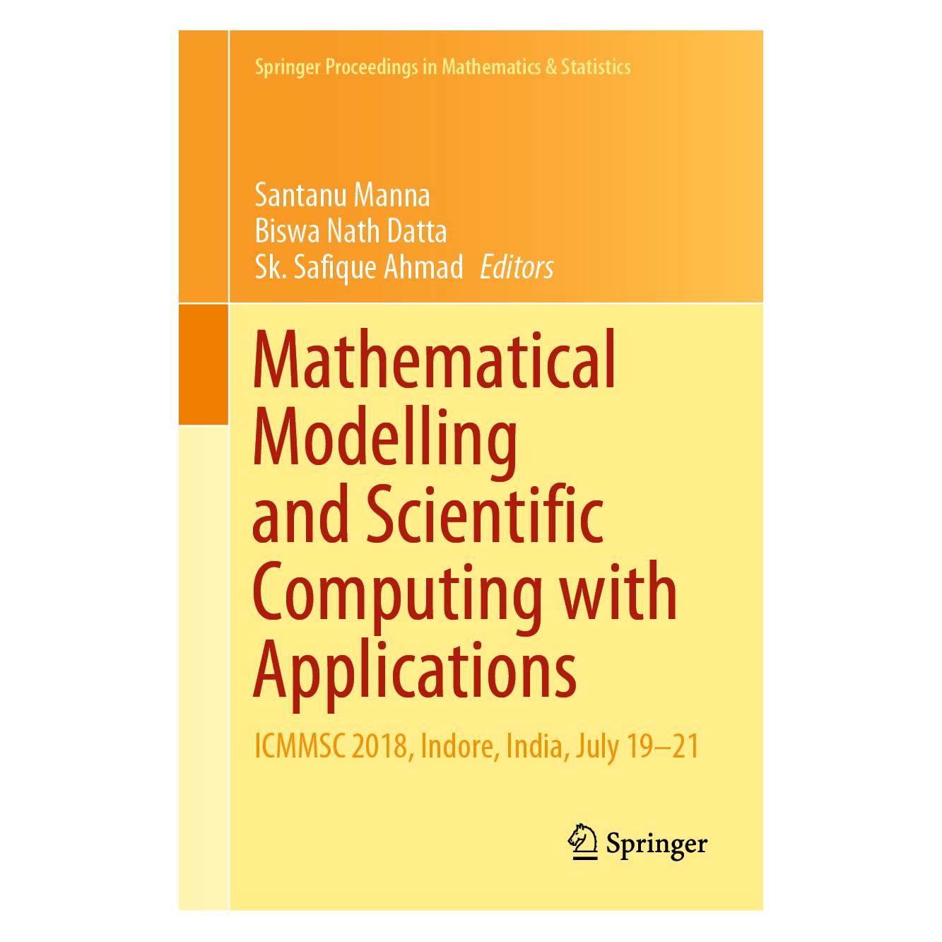 Springer Mathematical Modelling and Scientific Computing with Applications (Englisch, Hardcover, Biswa Nath Datta, Santanu Manna, Sk. Safique Ahmad) (71874718)