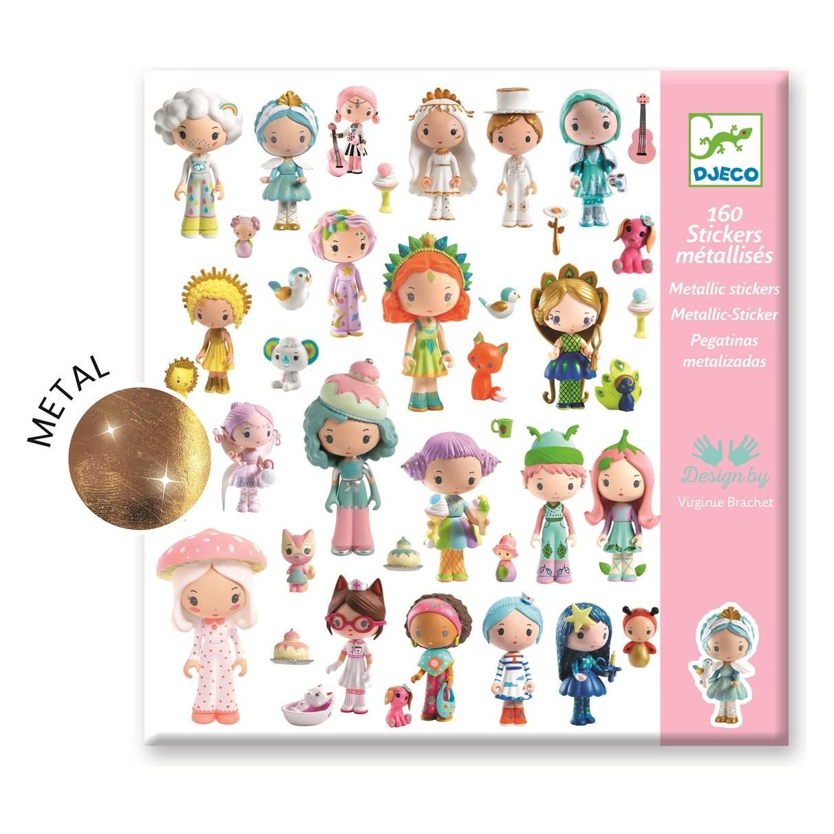 Djeco Sticker metallic Die kleine Welt der Tinyly (160 Sticker) (DJ09286)