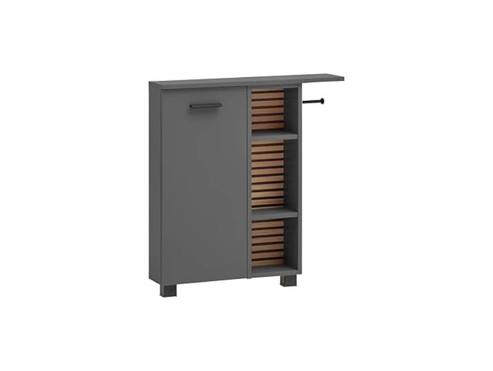 Schildmeyer Nischenschrank Katta 158594, anthrazit/Akustikpaneel Optik, 70,7 x 17,0 x 74,3 cm