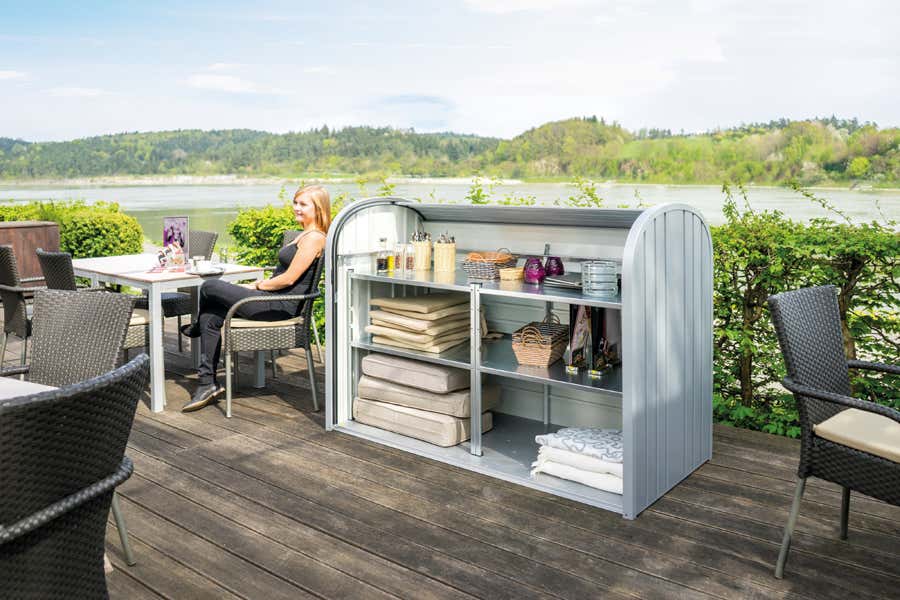 Biohort Storemax, andere, Silber, Gartengeräte, 120 l