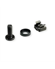 ROLINE 19"-Montagematerial M6 50 Sets schwarz Schwarz (26.50.5010)
