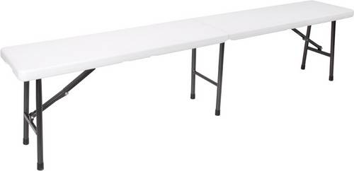 Perel folding bench Camping Bank Weiß FP160 Belastbarkeit (Gewicht) (max.) 600kg