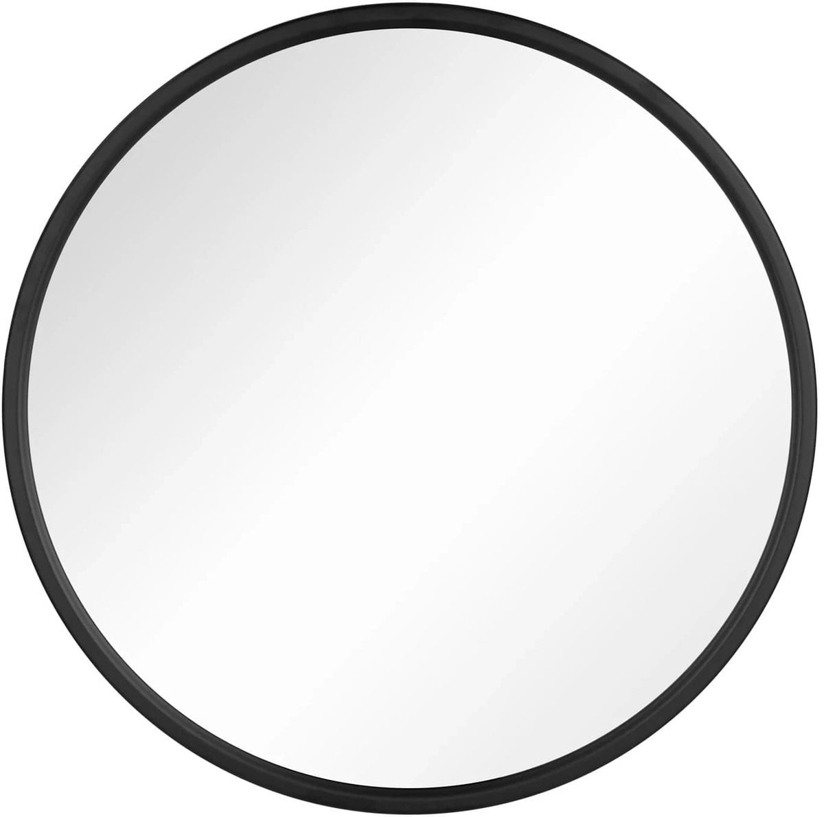 Klarven Wandspiegel Rond, Zwart, Ø 60 cm