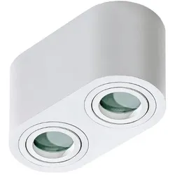 Azzardo AZ2816 Decken- und Spotleuchte 2x50W | GU10 | IP44 - weiß