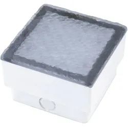 HEITRONIC LED Einbau-Pflasterstein AKIAKI, IP67, 10 x 10cm, 1.6W 3000K 145lm, begehbar, inkl. 30cm Kabel HEI-35927