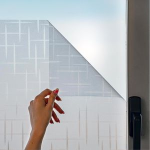 Marapon Fensterfolie M9020STE, selbsthaftend, 90 x 200cm, Sternmuster mit UV-Schutz, Sichtschutz
