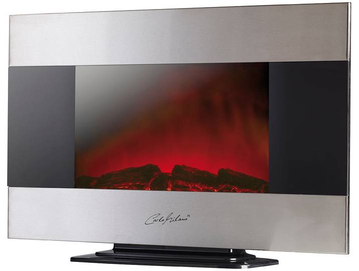 Premium-Elektro-Kamin Sonora für Wand- und Standmontage, 90 x 56cm