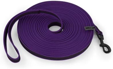 Inspire Select Long Training Dog Leash Durable Fiber Recall Lead For Small, Medium & Large Dogs purple 4.9 Ft