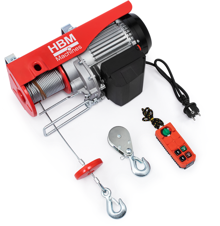 HBM treuil électrique avec télécommande sans fil 500 kg, 18 m