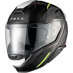 Nexx X.TR Carbon Rush, Integralhelm - Matt Schwarz/Neon-Gelb/Weiß - XL