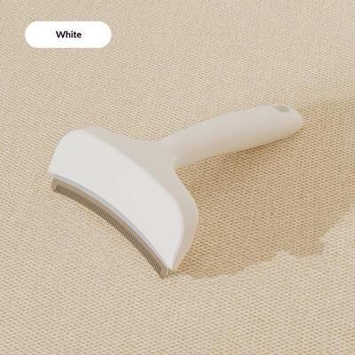 Happy Pet Pantry Dual Edge Pet Grooming Brush & Dog Deshedding Brush For Dogs And Cats white